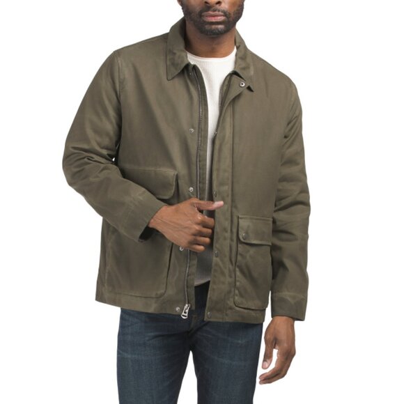 Cole Haan Jackets & Coats Cole Haan Signature Olive Waxed Cotton